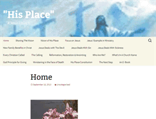 Tablet Screenshot of hisplaceajesuschurch.com